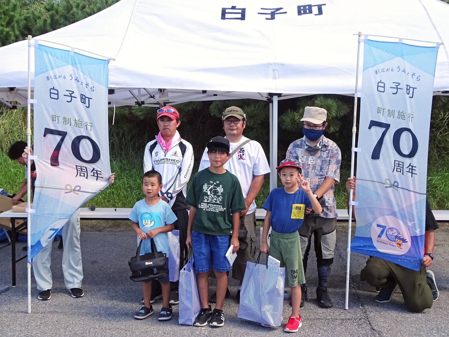 2024年白子町でのハゼ釣り大会の様子