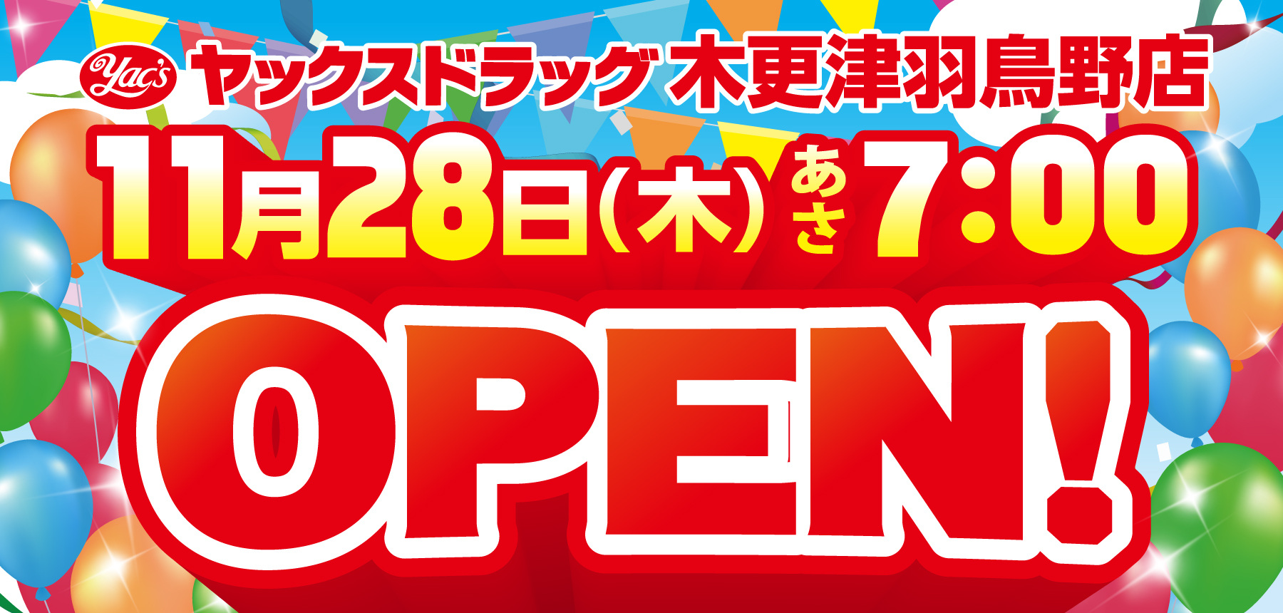 【11月28日開店】ヤックスドラッグ木更津羽鳥野店