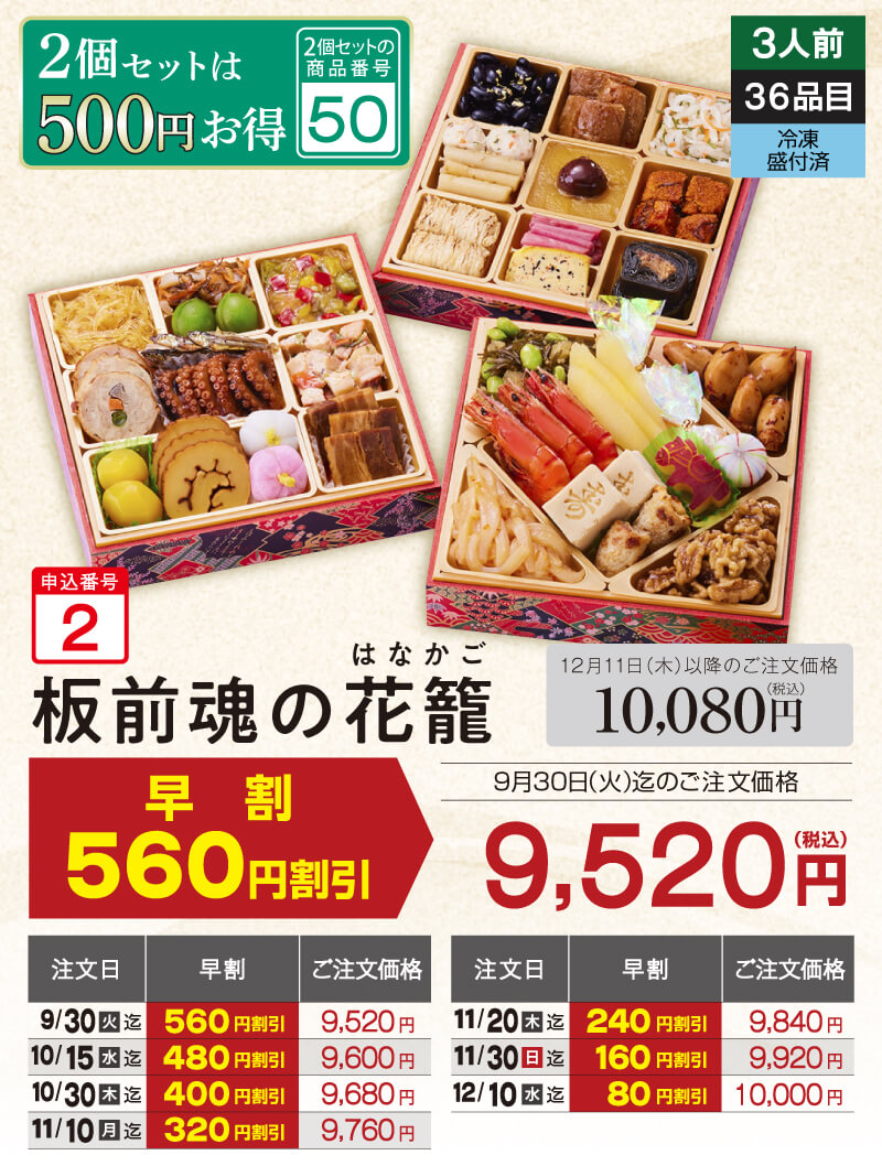 2025年おせち一部紹介
