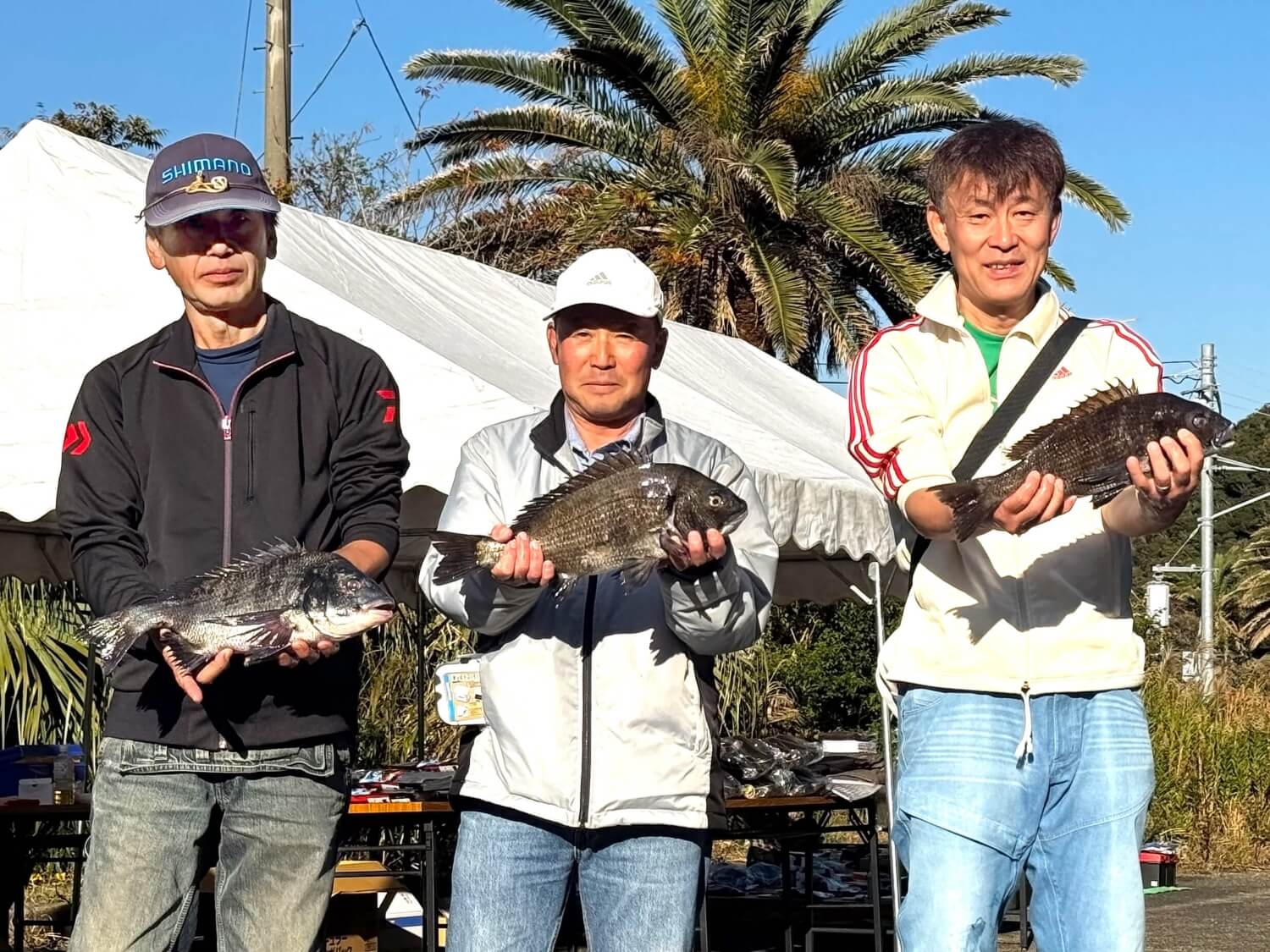 2025年11月30日開催、アタック5海釣り大会 黒鯛の部