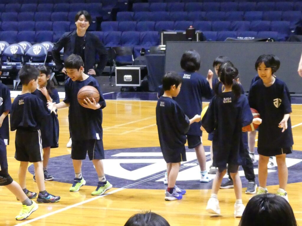 2026年4月実施アルティーリ千葉バスケットボールクリニックのようす