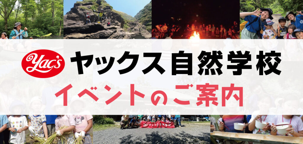 2026年第50回ヤックス自然学校サマーキャンプのお知らせ画像